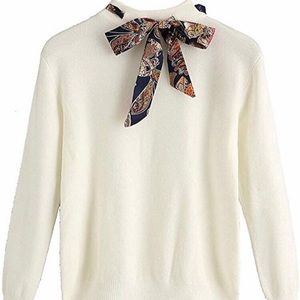 Sweater Tops Long Sleeves Crew Neck